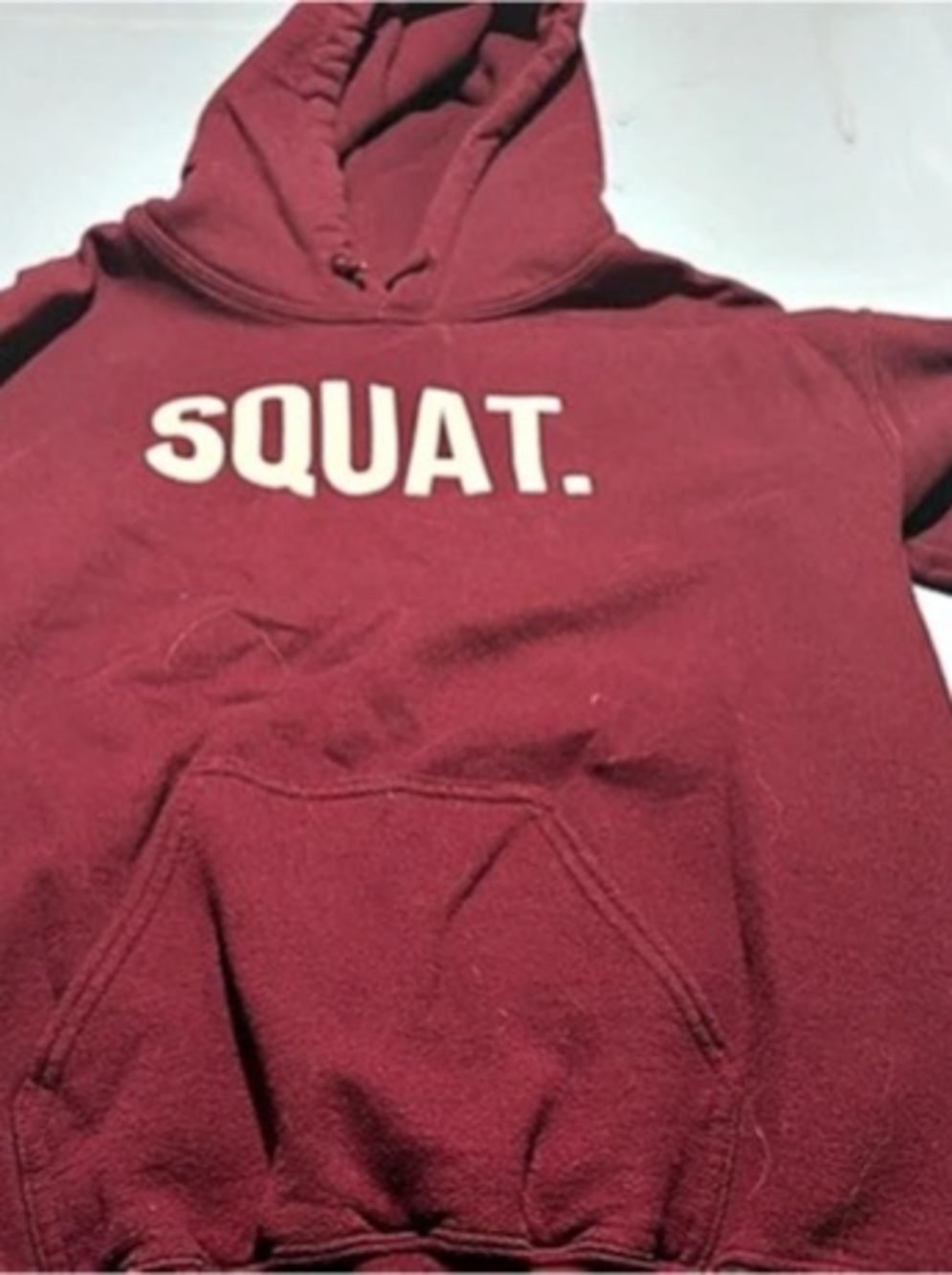 Burgundy Graphic Hoodie